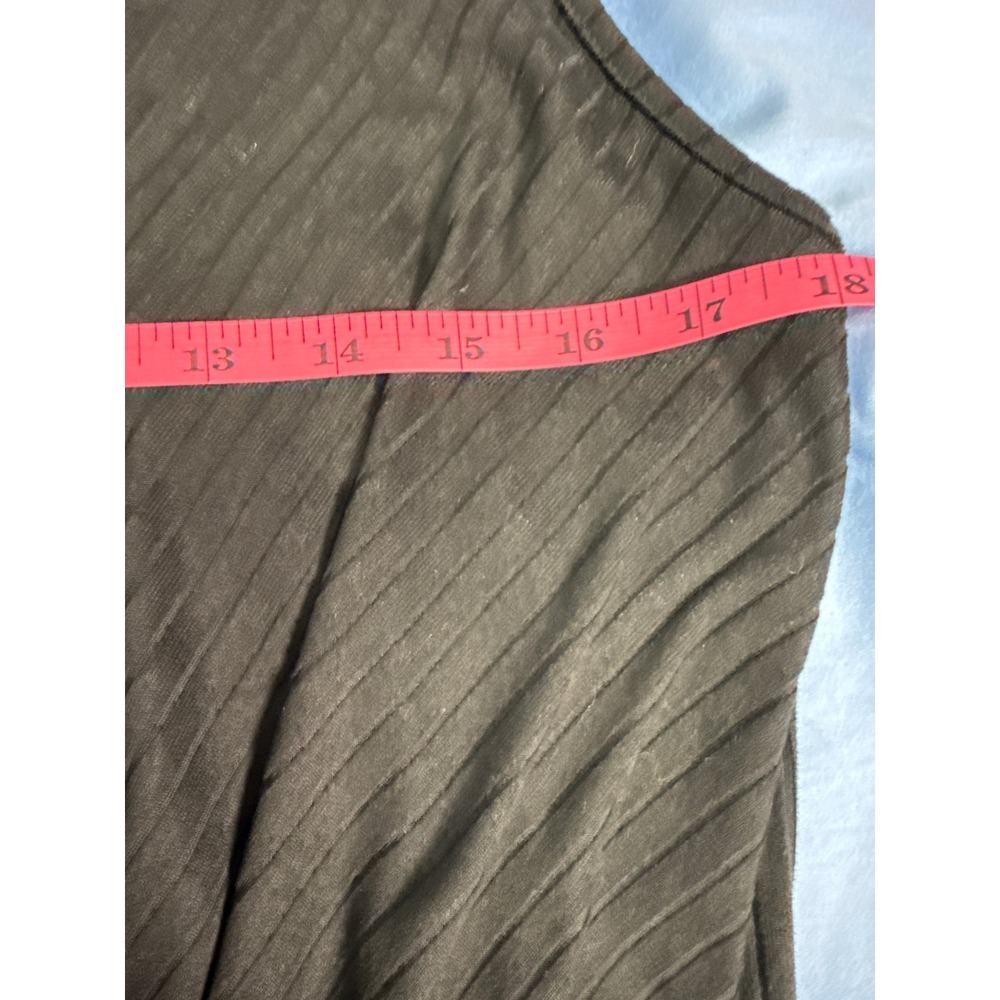 Day Into Night Bodysuit Black Ribbed Wrap V-Neck Sleeveless S, NWT Closet Staple - Picture 5 of 7